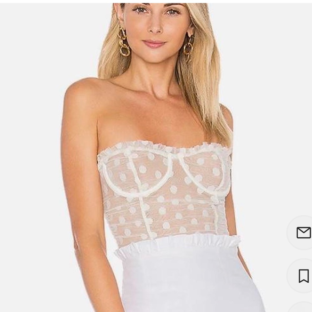 MAJORELLE WYN Bodysuit in White